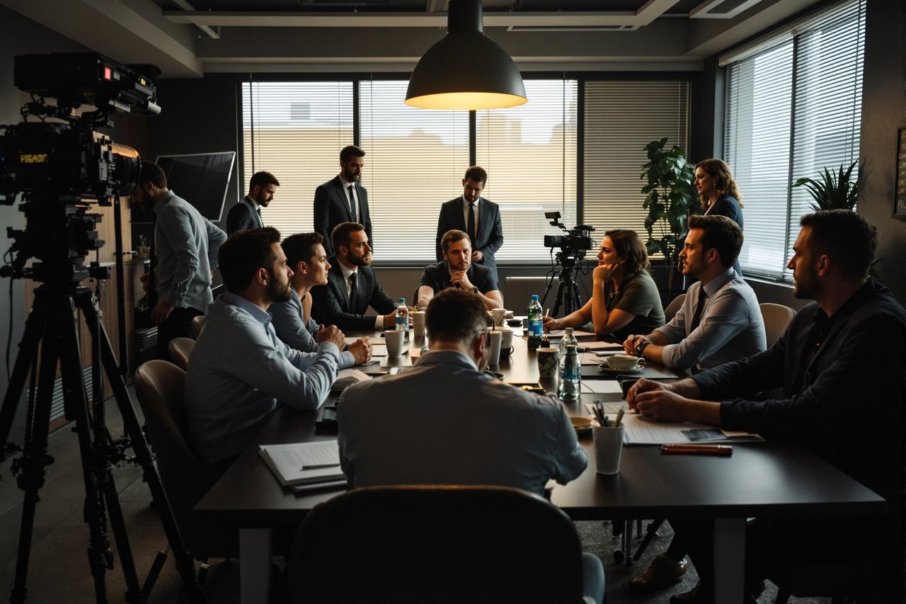 某影视公司内部矛盾激化，多名主创集体出走另立门户